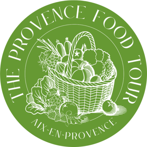 The Provence Food Tour - alt logo white on green